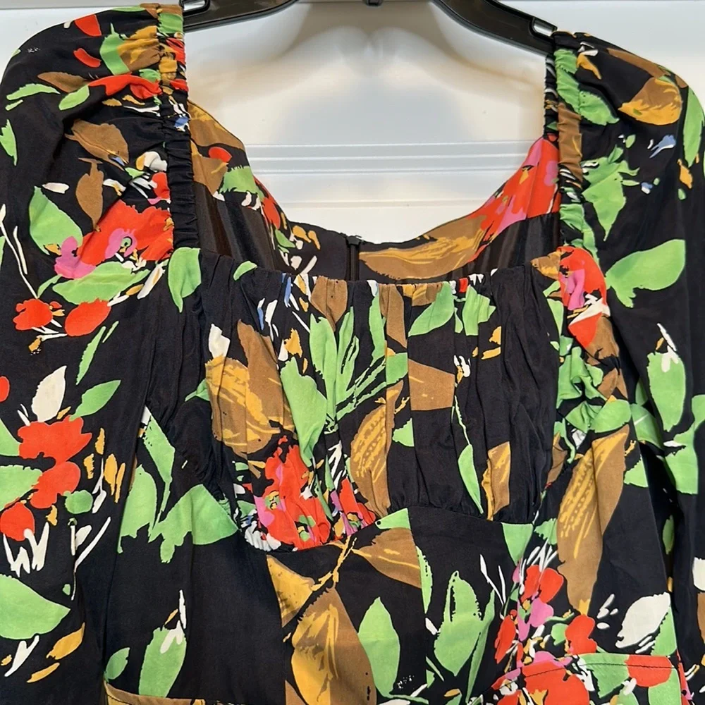 Women’s Catrina Dress size 8 in Navy‎ and floral print Autumn Adeigbo